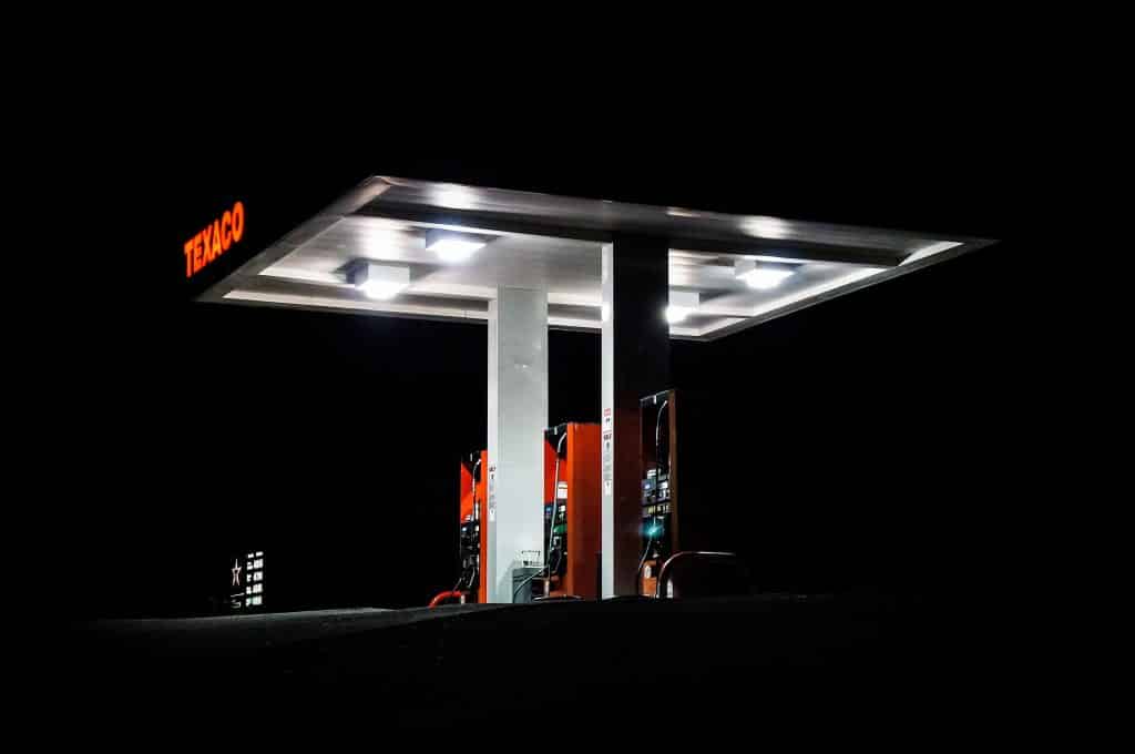 Gas RV Pros and Cons A Texaco gas station