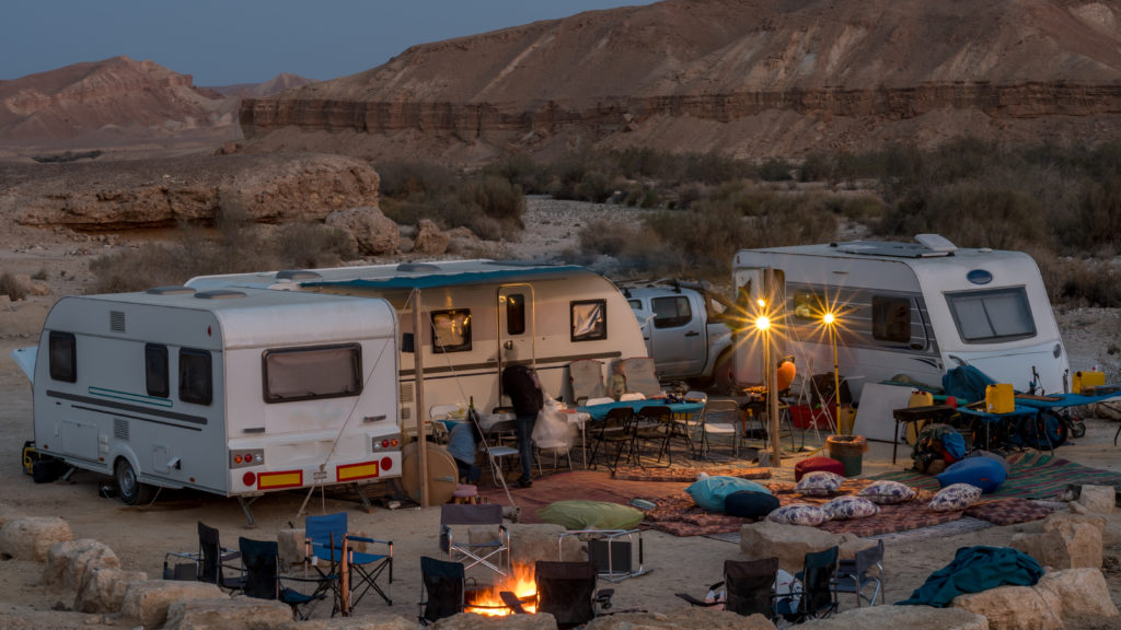 Campsite in the Desert